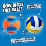 Ballon de football pour chien avec encoches en caoutchouc, Ø 19 cm – Chuckit! Kick Fetch Dog L – Image 5