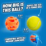 Balle de rapport pour chien S, flottante, 5 cm, lot de 2 – Chuckit! Air Fetch Ball – Image 3