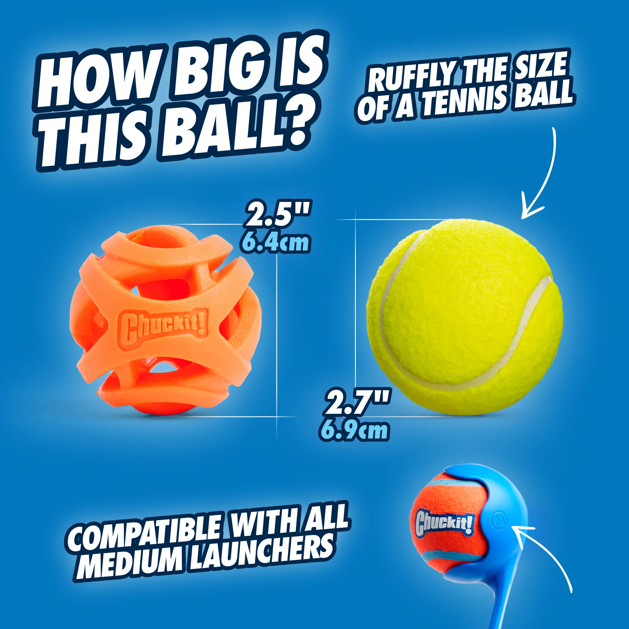 Balle pour chien à rapporter, flottante, Ø 6 cm, 2 pièces – Chuckit! Air Fetch Ball – Image 3
