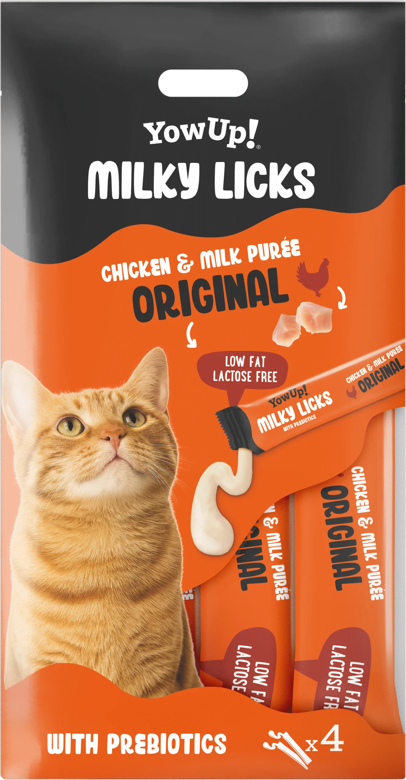 Friandise à lécher pour chats au poulet et au lait – YowUp! Milky Licks – Image 1