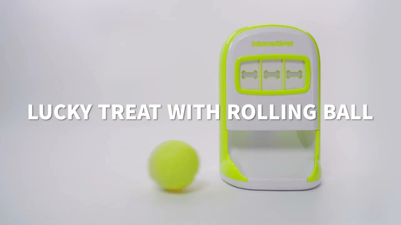 Distributeur de friandises pour chien avec télécommande en forme de balle – AFP Interactives - Lucky Treat with Rolling Ball – Image 6
