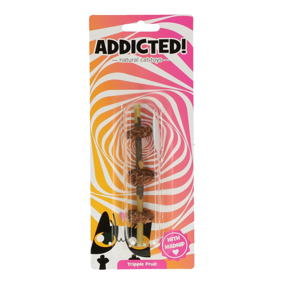 ADDI003.png Jouet pour chat avec MADNIP – Addicted! Triple Fruit – Image 1