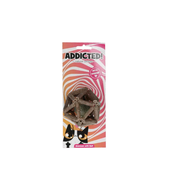 Jouet pour chat avec balle et MADNIP – Addicted! Atomium with Ball
