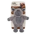 Jouet pour chien en fausse polaire avec grand couineur, 30 x 24 x 8,5 cm – AFP Lambswool - Cuddle Paunchy – Image 4