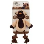 Peluche pour chien avec corde à tirer et couineur – AFP Lambswool - Cuddle Knot – Image 4