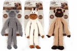 Peluche pour chien avec corde dentaire et couineur, 43 x 16 x 6,5 cm – AFP Lambswool - Cuddle floppers