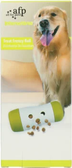 Distributeur de friandises pour chiens à débit réglable, 15,5 x ø 6 cm – AFP Interactives - Treat Frenzy Roll – Image 5