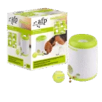 Jouet distributeur de friandises pour chien avec balle de tennis et compartiment amovible pour croquettes – AFP Interactives Fetch'N'Treat 2nd Generation
