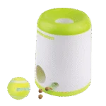 Jouet distributeur de friandises pour chien avec balle de tennis et compartiment amovible pour croquettes – AFP Interactives Fetch'N'Treat 2nd Generation – Image 2