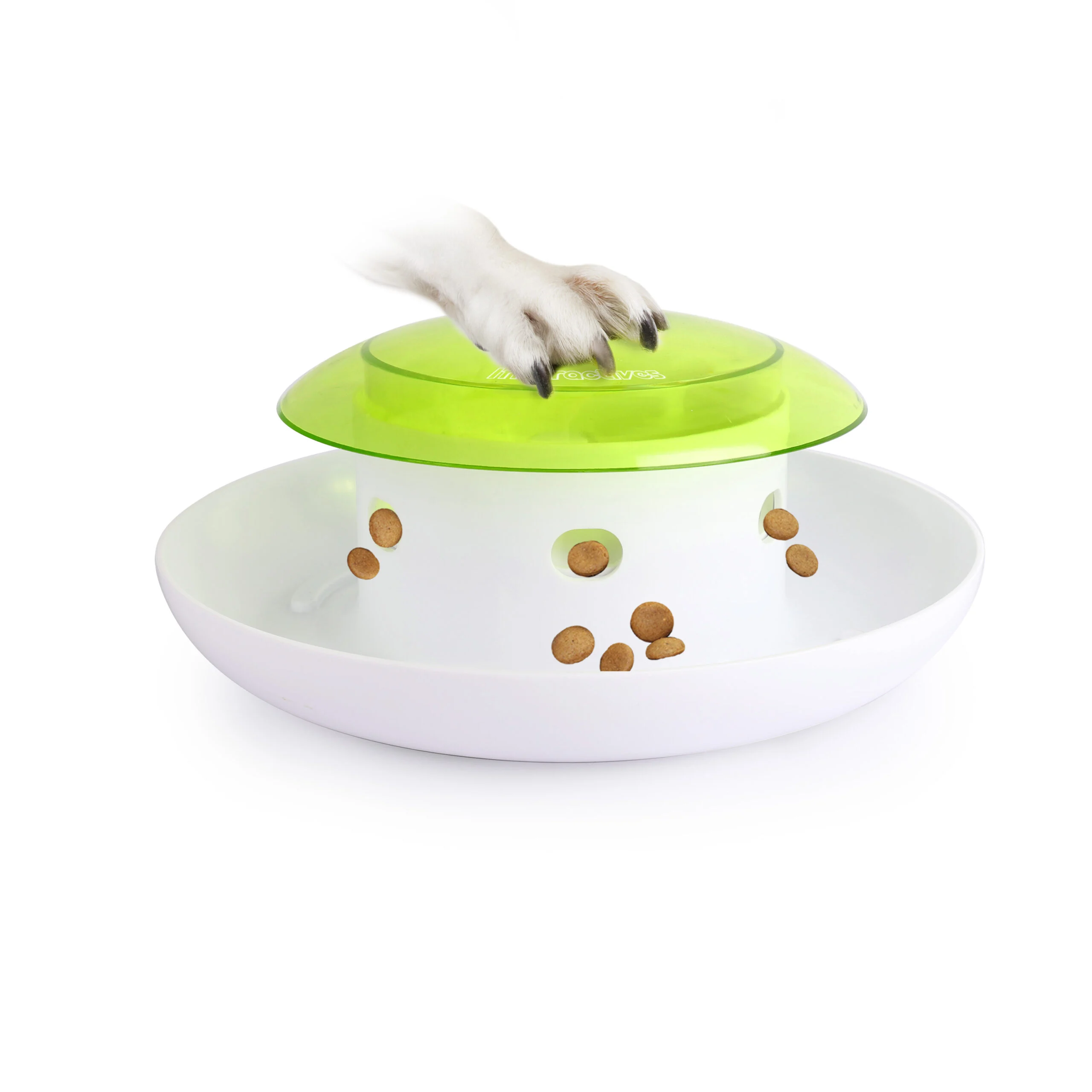 Distributeur de nourriture pour chiens à bouton poussoir avec réceptacle – AFP Interactives Push 4 Meal Dispener – Image 3