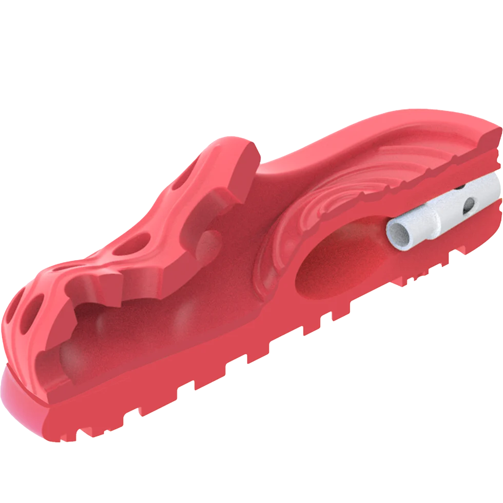 Jouet à mâcher en caoutchouc avec couineur à ultrasons, S 11 x 5 cm – AFP Doggies' Shoes - Air Pups Slipper – Image 3