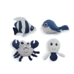 Présentoir de jouets pour chien avec peluches, 12 pièces – AFP Treasure Box Sea Life – Image 2