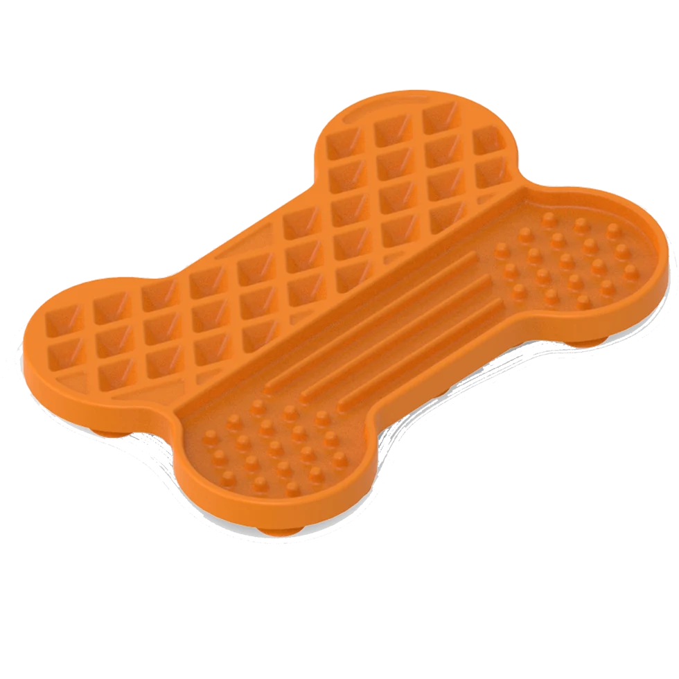 Tapis de léchage pour chien avec relief et ventouses, 28 x 19 cm – AFP Bone Appetit - Tasty Bone Lick Mat L – Image 3