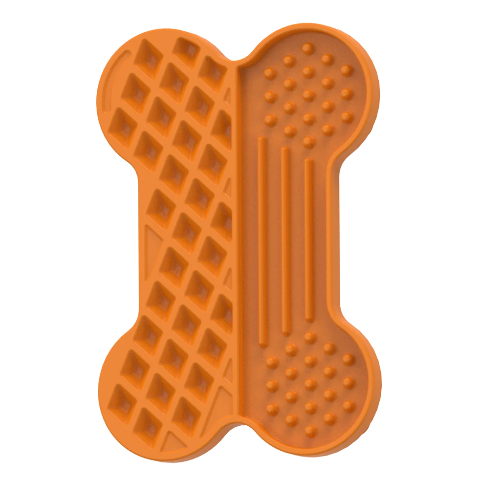 Tapis de léchage pour chien avec relief et ventouses, 28 x 19 cm – AFP Bone Appetit - Tasty Bone Lick Mat L – Image 2