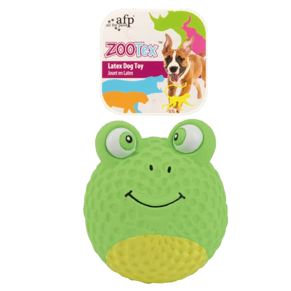 Jouet pour chien en latex en forme de grenouille avec couineur – AFP Bouncy Frog