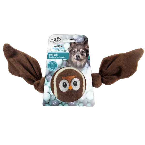 Balle pour chien en forme de chouette avec ailes douces, 20 x 14 x 1,5 cm – AFP Meta Ball Ball Uil