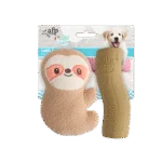 Ensemble de jouets pour chiot avec peluche et couineurs, 2 pièces – AFP Little Buddy 2-Pack Toy Cuddle Sloth
