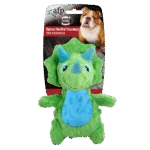 Peluche pour chien avec couineur et matière qui crépite, environ 18 cm – AFP My T-Rex Thomas the Mini Triceratops S