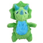 Peluche pour chien avec couineur et matière qui crépite, environ 18 cm – AFP My T-Rex Thomas the Mini Triceratops S – Image 2