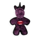 Peluche pour chien avec couineur et bordure aspect caoutchouc, env. 24 cm – AFP My T-Rex Mighty Licorne – Image 2