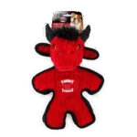 Peluche pour chien avec couineur et bordure caoutchoutée, env. 24 cm – AFP My T-Rex Mighty Stier