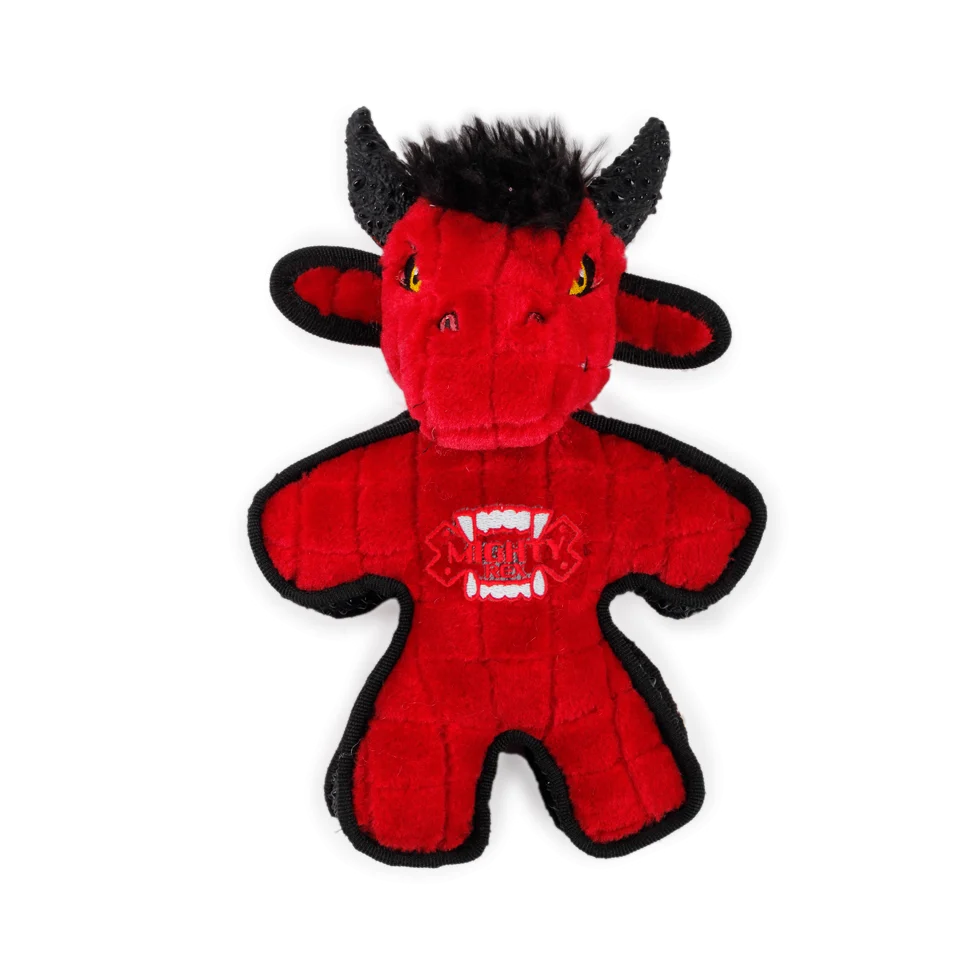 Peluche pour chien avec couineur et bordure caoutchoutée, env. 24 cm – AFP My T-Rex Mighty Stier – Image 2
