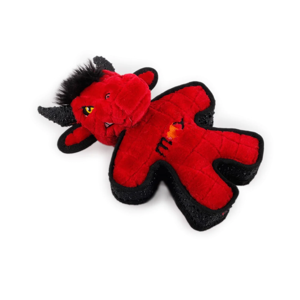 Peluche pour chien avec couineur et bordure caoutchoutée, env. 24 cm – AFP My T-Rex Mighty Stier – Image 3