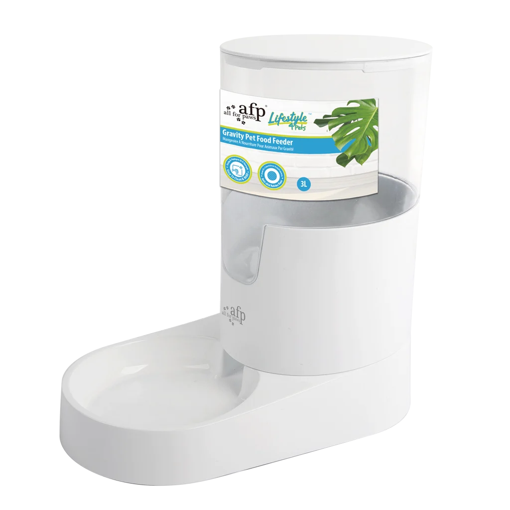 Distributeur automatique de croquettes pour chien avec réservoir, 3 l – AFP Lifestyle 4 Pets Gravity Pet Food Feeder – Image 1