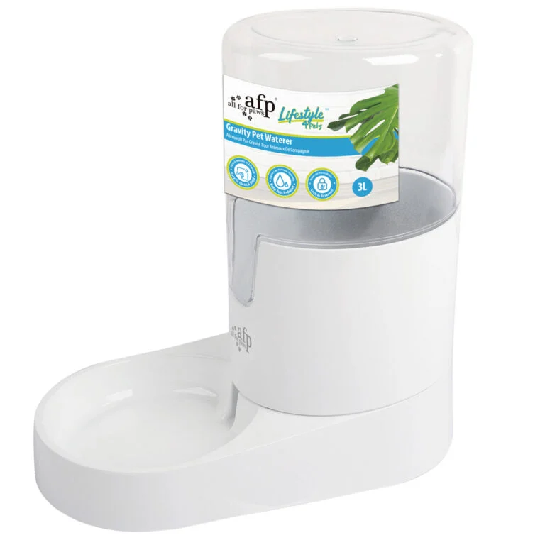 Abreuvoir pour chien avec réservoir d’eau, 3 l, AFP Lifestyle 4 Pets Gravity Pet Waterer