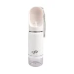 Gourde pour chien avec écuelle et compartiment à friandises, 414 ml – AFP 2 In 1 Stainless Drinking Bottle