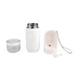 Gourde pour chien avec écuelle et compartiment à friandises, 414 ml – AFP 2 In 1 Stainless Drinking Bottle – Image 2