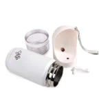 Gourde pour chien avec écuelle et compartiment à friandises, 414 ml – AFP 2 In 1 Stainless Drinking Bottle – Image 4