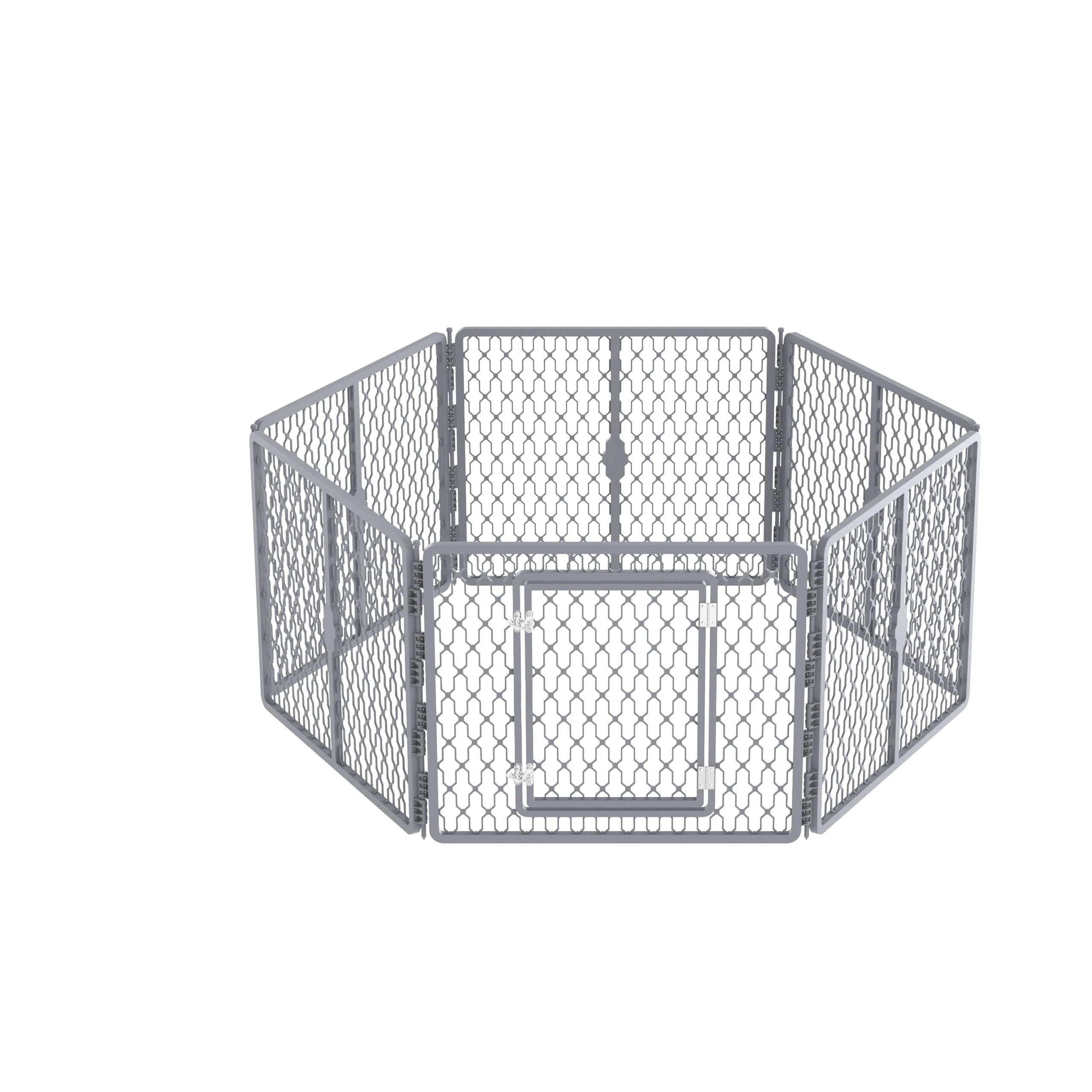 Parc pour chien intérieur et extérieur, 6 panneaux, 155 x 140 x 66 cm – AFP Dog Play Pen – Image 1