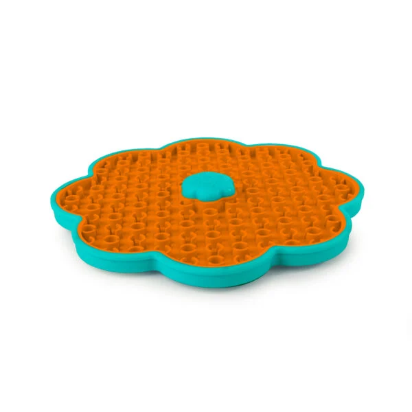 Tapis de léchage pour chien avec ventouses et fixation à la cage – AFP Calming Pals Lick-A-Disk