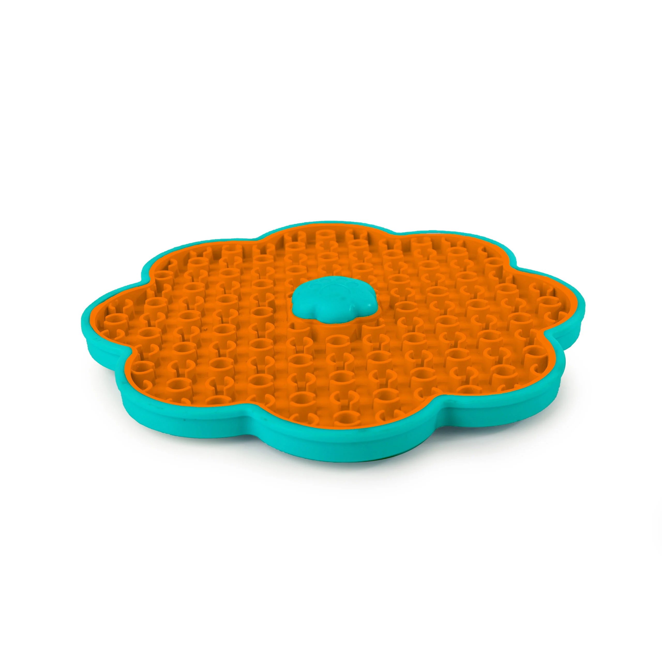 AFPH05816.jpg Tapis de léchage pour chien avec ventouses et fixation à la cage – AFP Calming Pals Lick-A-Disk – Image 1