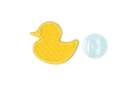 Canard de bain pour chien avec ventouse et picots en silicone, 13 x 10 cm – AFP Calm Paws - Bath Anti-anxiety Duck – Image 3