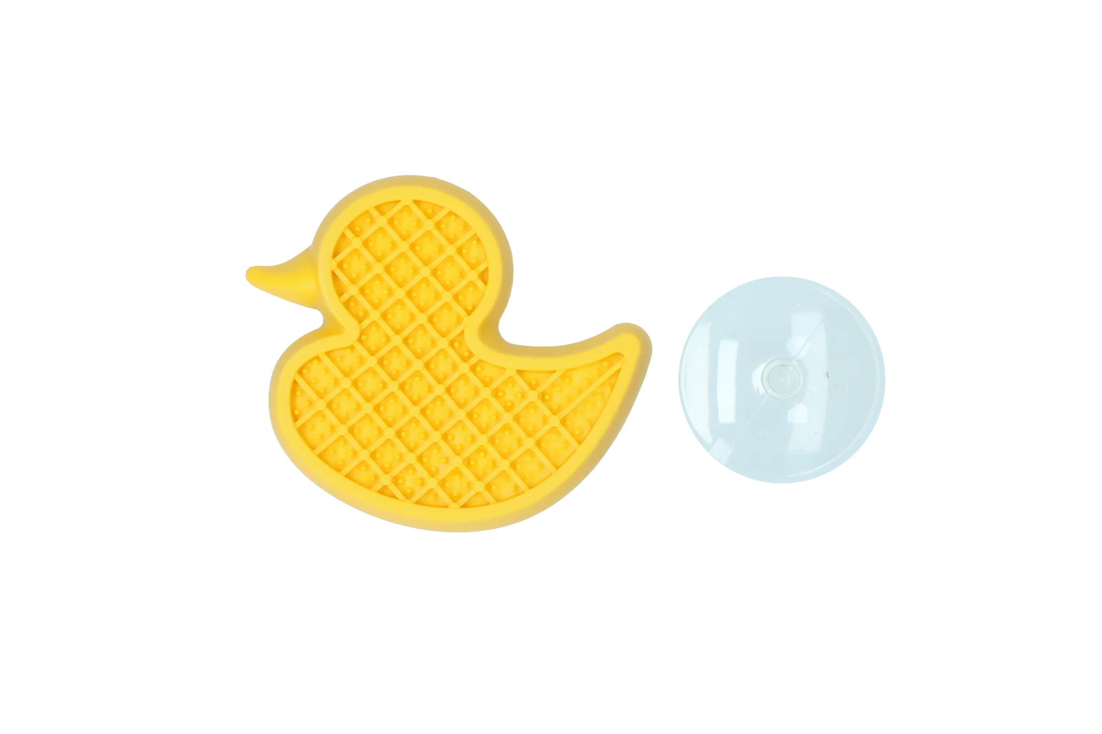 Canard de bain pour chien avec ventouse et picots en silicone, 13 x 10 cm – AFP Calm Paws - Bath Anti-anxiety Duck – Image 3