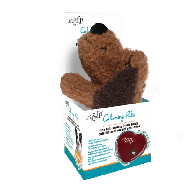 Peluche pour chien avec battement de cœur, 48 cm – AFP Calm Paws - Dog Anti-anxiety Plush Buddy