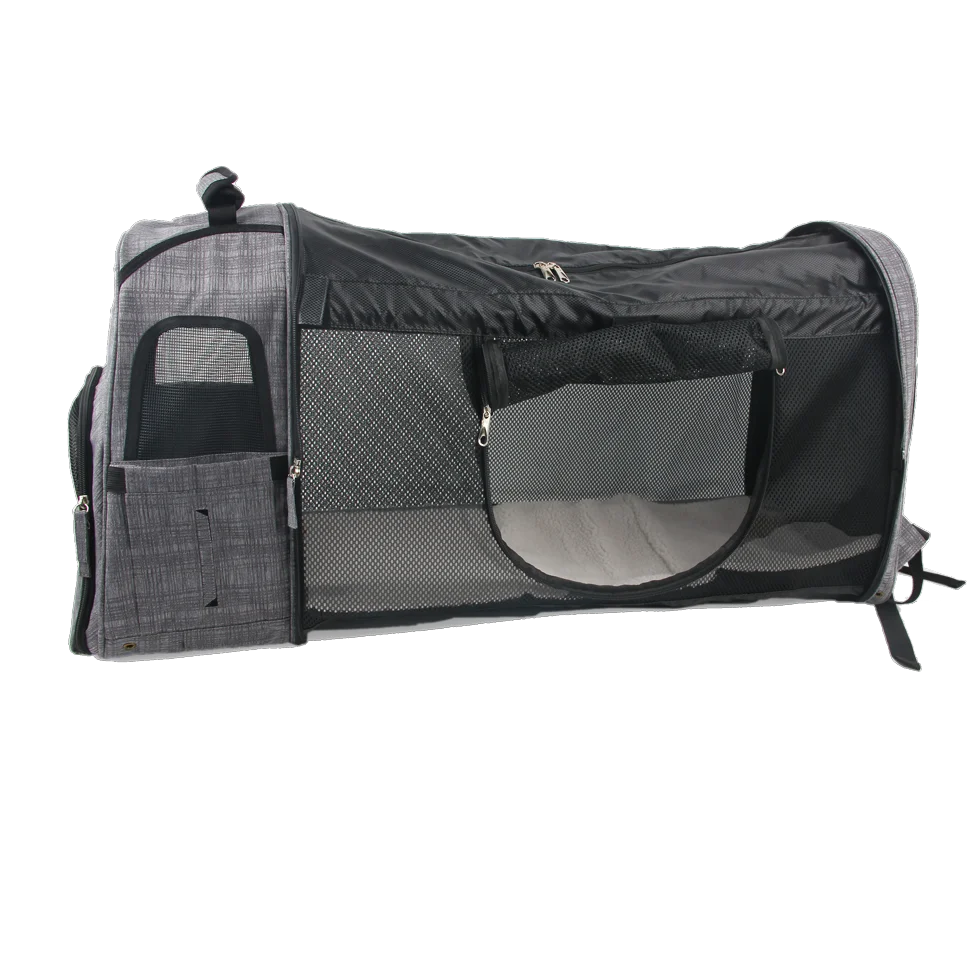 Sac à dos extensible pour chien avec mesh, 46 x 30 x 20 cm – AFP Travel Dog - Expandable Backpack Carrier – Image 5