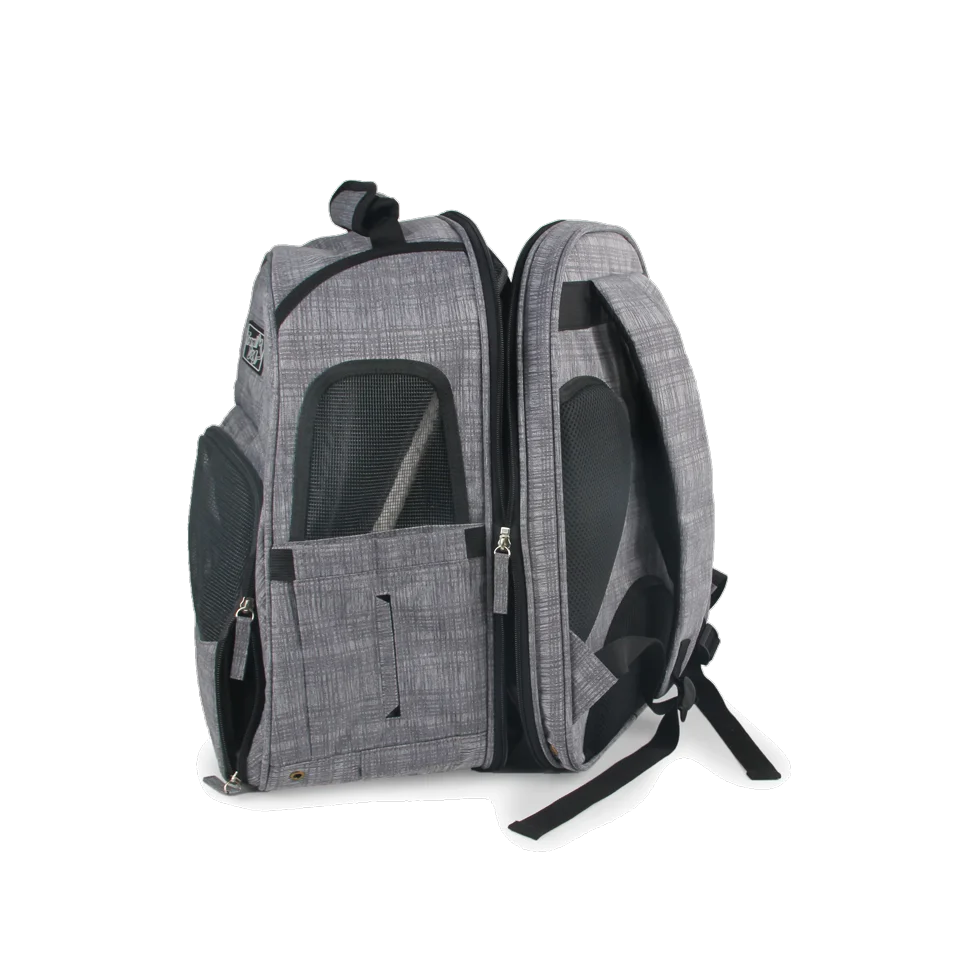 Sac à dos extensible pour chien avec mesh, 46 x 30 x 20 cm – AFP Travel Dog - Expandable Backpack Carrier – Image 4