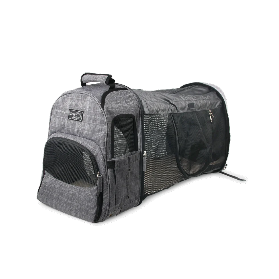 Sac à dos extensible pour chien avec mesh, 46 x 30 x 20 cm – AFP Travel Dog - Expandable Backpack Carrier – Image 3