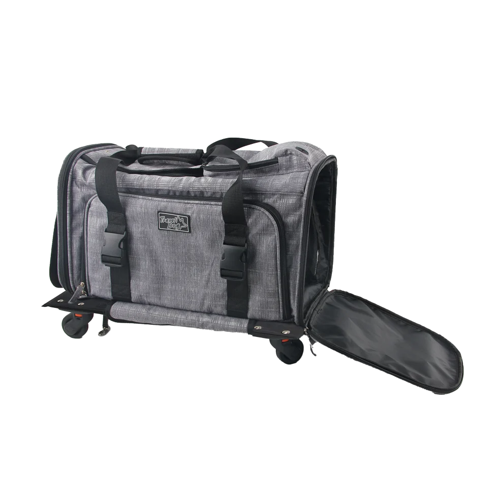 Chariot de transport pour chien avec fonction sac, jusqu’à 11 kg – AFP Travel Dog - Rolling Pet Carrier – Image 3