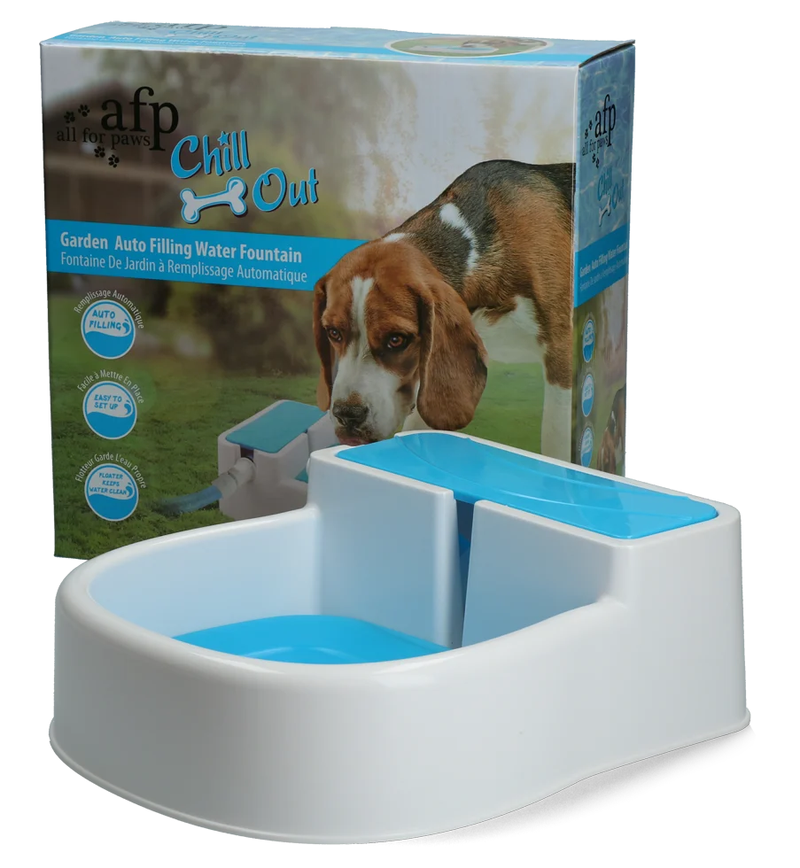 AFPH08170.png Fontaine à eau pour chiens avec raccord pour tuyau d’arrosage – AFP Chill Out - Garden Auto Filling Fountain – Image 1