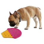 Tapis de léchage pour chien en forme de glace avec ventouses, 20 x 17,5 cm – AFP Chill Out - Ice Cream Lick Mat – Image 3