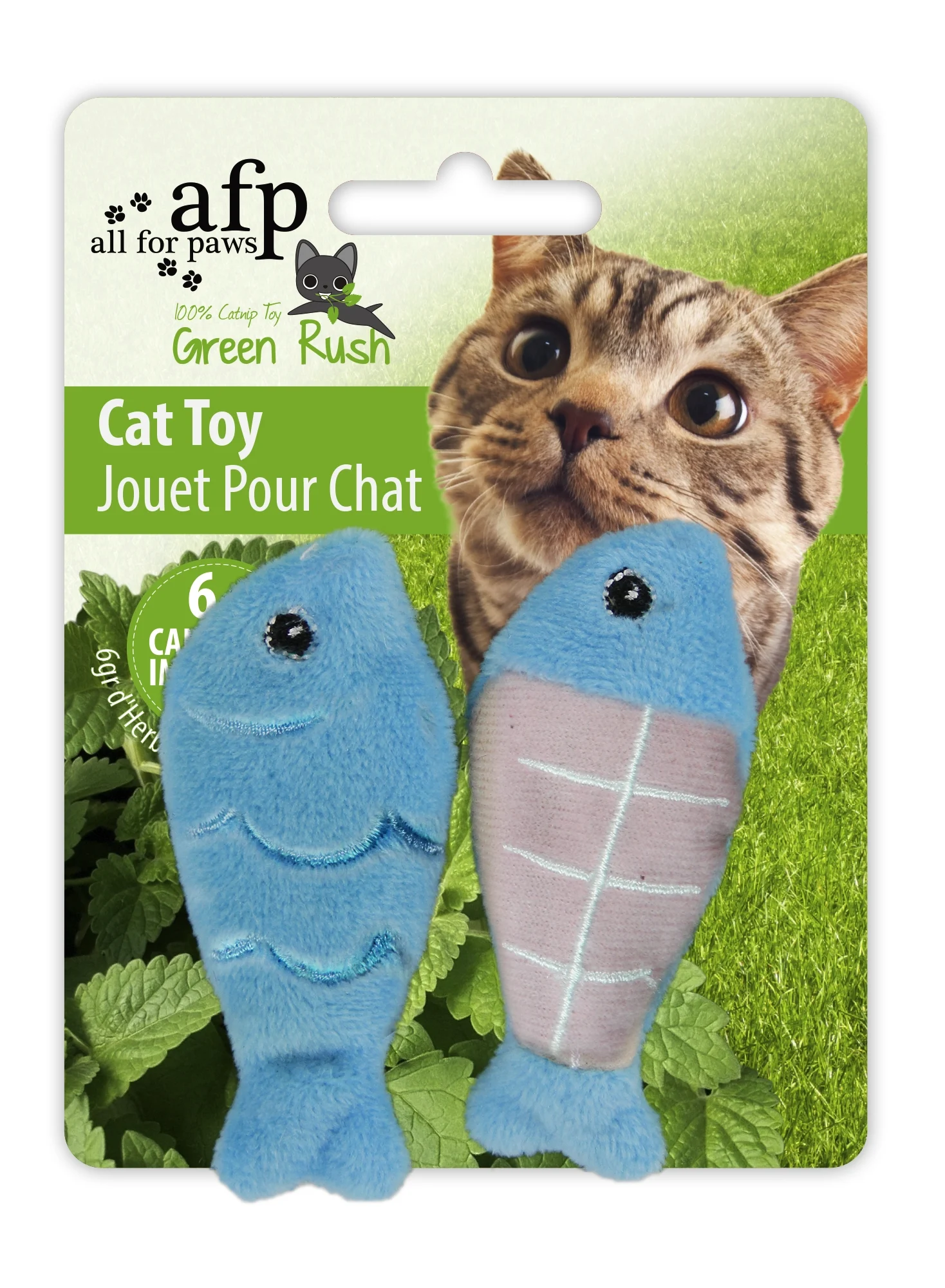 Jouet pour chat avec 6 g d’herbe à chat – AFP Green Rush - Catch of the Day – Image 4