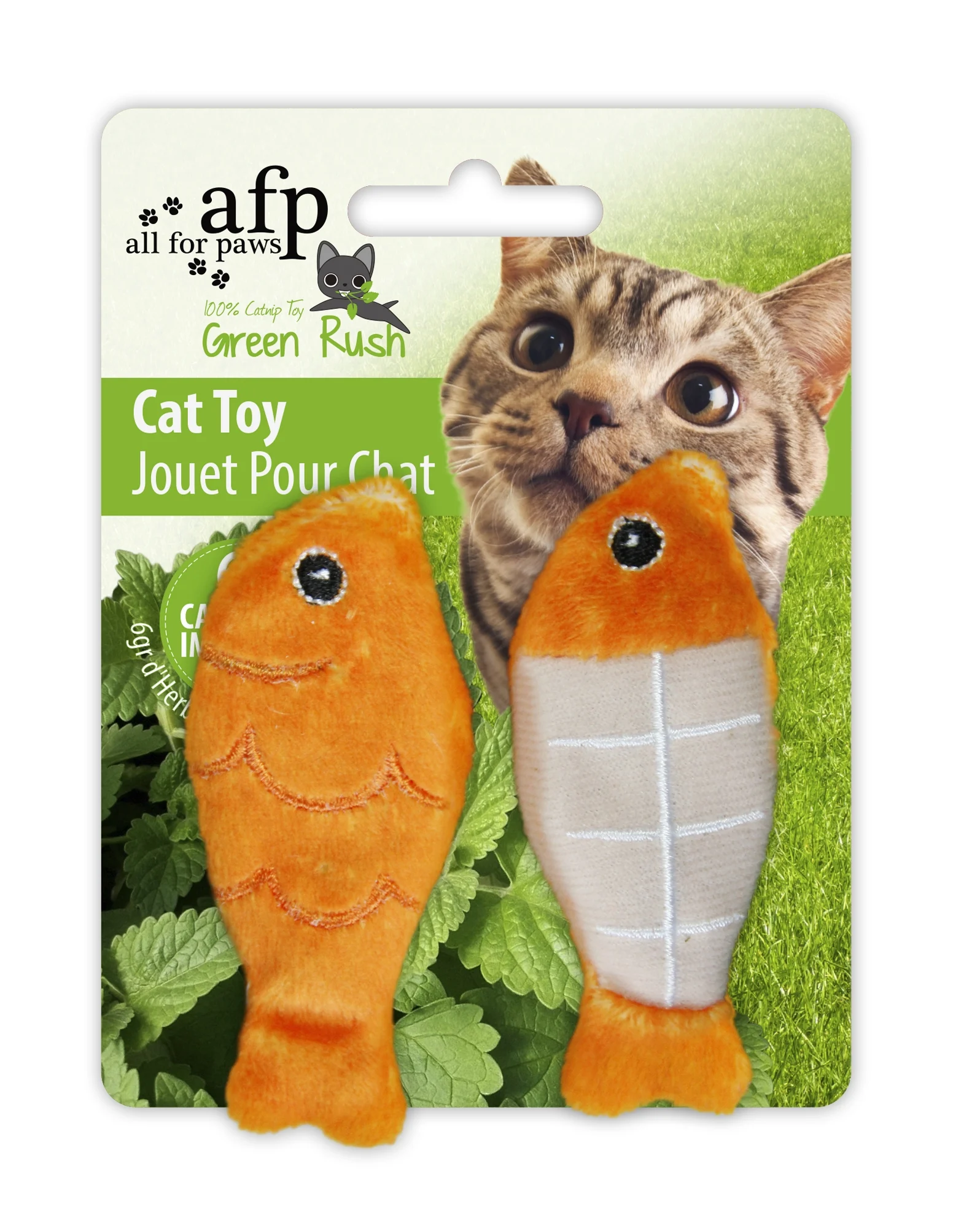 Jouet pour chat avec 6 g d’herbe à chat – AFP Green Rush - Catch of the Day – Image 2