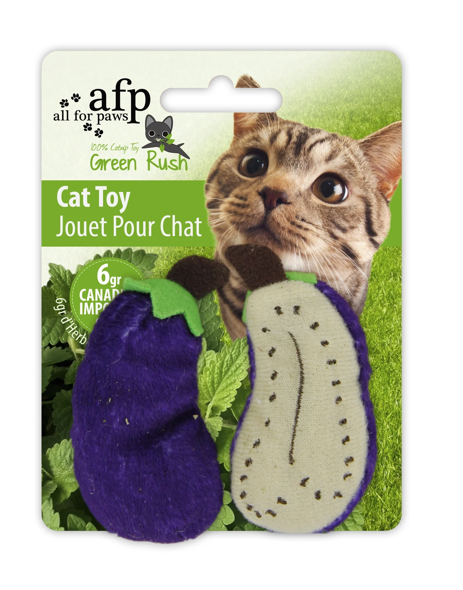 Jouet pour chat avec 6 g d’herbe à chat, assortiment – AFP Green Rush - All Natural – Image 4