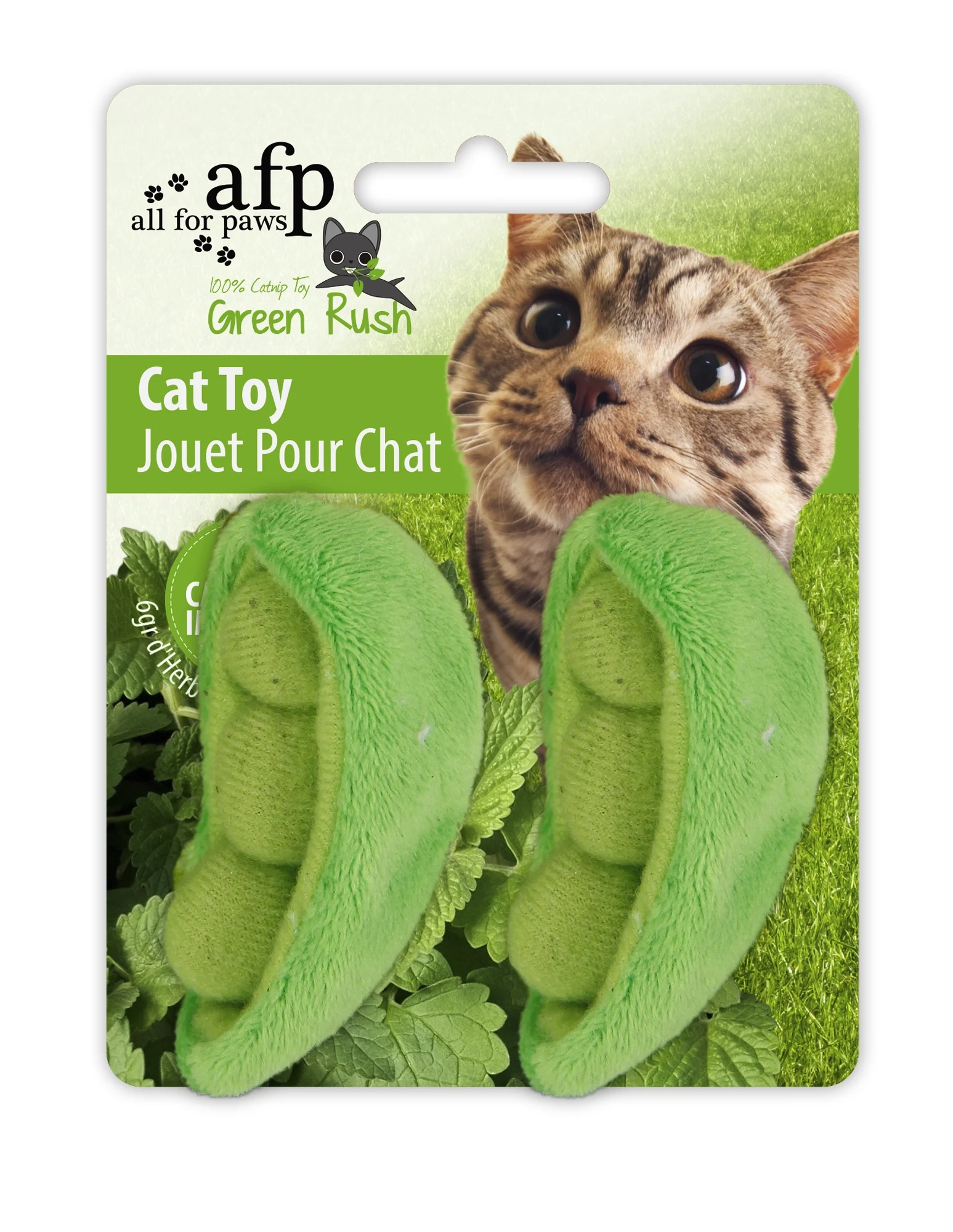 Jouet pour chat avec 6 g d’herbe à chat, assortiment – AFP Green Rush - All Natural – Image 6