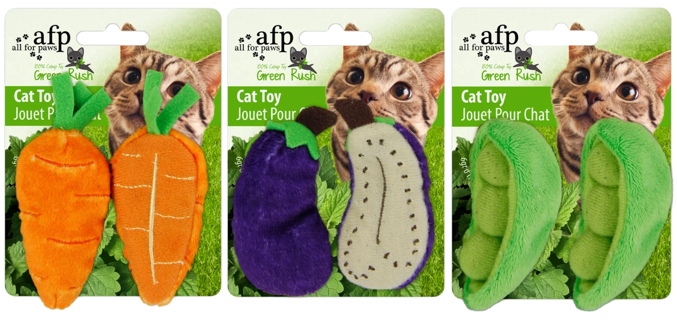 Jouet pour chat avec 6 g d’herbe à chat, assortiment – AFP Green Rush - All Natural – Image 1
