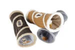 Tunnel pour chat en laine d’agneau avec ouverture supérieure, 62 x 26 cm – AFP Lambswool - Find Me Cat Tunnel – Image 2